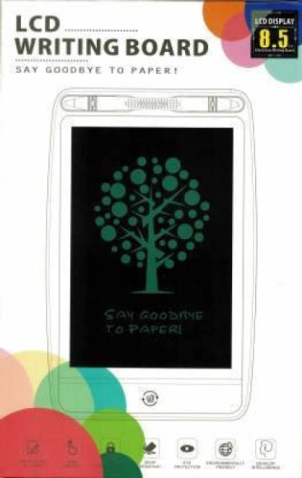 LCD Writing Tablet Pad for Kids - 18 mm x 16 mm, Multicolour